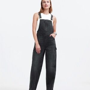 Madewell Black Denim Overalls